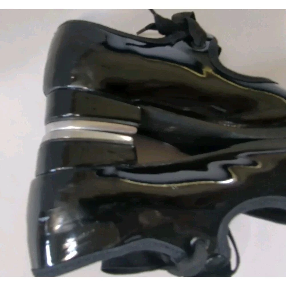 So Danca TA35 Girls Tap Dance Shoes Black Patent Size 11.5 M